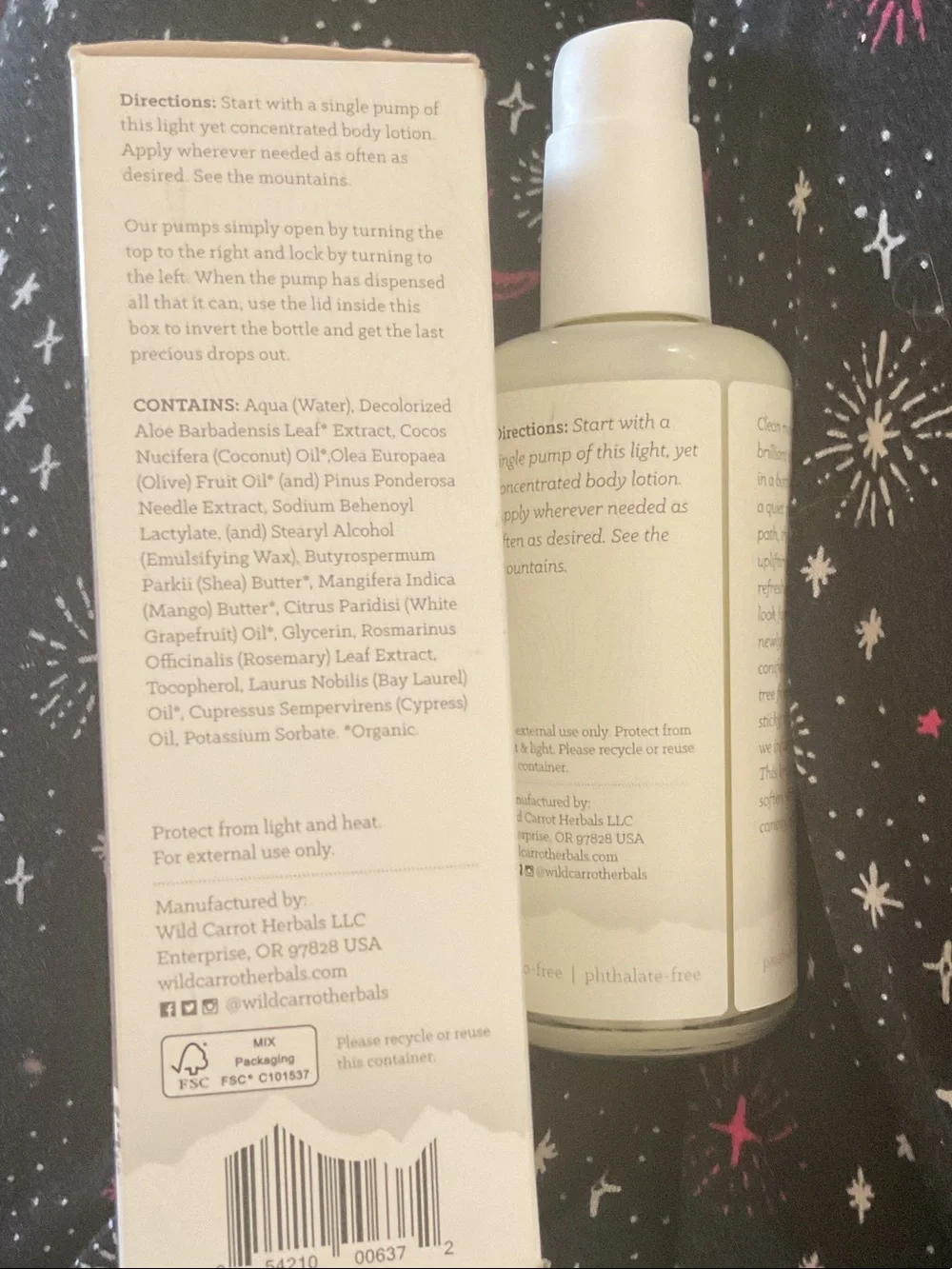 Wild Carrot Mountain Cypress Body Lotion — 6.8 ounces